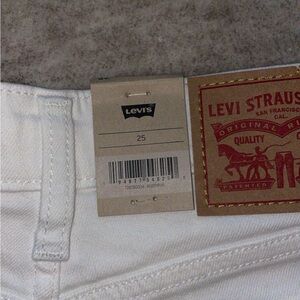 New White Levi shorts